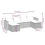 6-piece garden sofa set and black synthetic rattan cushions by , Garden sets - Ref: Foro24-3263542, Price: 338,10 €, Discount: %
