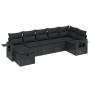 7-piece garden dining set and black synthetic rattan cushions by , Garden sets - Ref: Foro24-3263811, Price: 452,09 €, Discou...