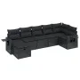 7-piece garden dining set and black synthetic rattan cushions by , Garden sets - Ref: Foro24-3263811, Price: 482,20 €, Discou...