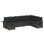 8-piece garden sofa set and black synthetic rattan cushions by , Garden sets - Ref: Foro24-3263891, Price: 513,58 €, Discount: %