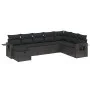 8-piece garden sofa set and black synthetic rattan cushions by , Garden sets - Ref: Foro24-3263891, Price: 533,80 €, Discount: %