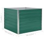 Jardinera elevada de acero galvanizado verde 100x100x77 cm de vidaXL, Maceteros y jardineras - Ref: Foro24-47021, Precio: 54,...
