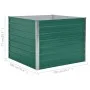 Jardinera elevada de acero galvanizado verde 100x100x77 cm de vidaXL, Maceteros y jardineras - Ref: Foro24-47021, Precio: 60,...