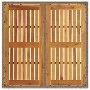Gartentisch aus grauem Rattan, Akazienholz, Oberfläche 90 x 90 x 75 cm von , Gartentische - Ref: Foro24-365530, Preis: 130,24...