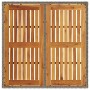 Gartentisch aus grauem Rattan, Akazienholz, Oberfläche 90 x 90 x 75 cm von , Gartentische - Ref: Foro24-365530, Preis: 110,92...
