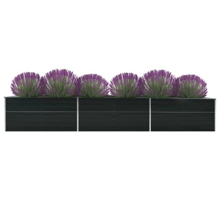 Gartenbeet aus verzinktem Stahl anthrazit 480x80x77 cm von vidaXL, Töpfe und Pflanzgefäße - Ref: Foro24-47071, Preis: 168,53 ...