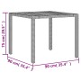 Gartentisch aus grauem Rattan, Akazienholz, Oberfläche 90 x 90 x 75 cm von , Gartentische - Ref: Foro24-365530, Preis: 110,92...