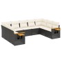 8-teiliges Gartensofa-Set und schwarze synthetische Rattankissen von , Gartensets - Ref: Foro24-3227113, Preis: 524,95 €, Rab...