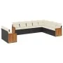 Set de sofás de jardín 10 pzas cojines ratán sintético negro de , Conjuntos de jardín - Ref: Foro24-3227792, Precio: 615,41 €...