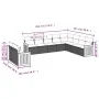 Set de sofás de jardín 10 pzas cojines ratán sintético negro de , Conjuntos de jardín - Ref: Foro24-3227792, Precio: 615,41 €...