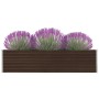 Galvanized steel raised planter in brown, 320x40x77 cm by vidaXL, Pots and planters - Ref: Foro24-47050, Price: 105,72 €, Dis...