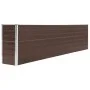 Galvanized steel raised planter in brown, 320x40x77 cm by vidaXL, Pots and planters - Ref: Foro24-47050, Price: 98,58 €, Disc...