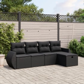 5-piece garden furniture set and black synthetic rattan cushions by , Garden sets - Ref: Foro24-3264081, Price: 322,02 €, Dis...