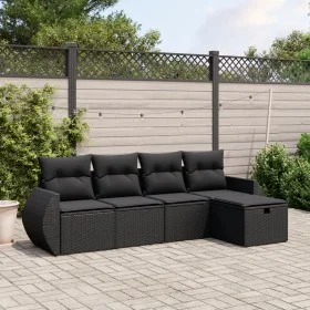 5-piece garden furniture set and black synthetic rattan cushions by , Garden sets - Ref: Foro24-3264081, Price: 340,28 €, Dis...