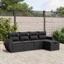 5-teiliges Gartenmöbel-Set und schwarze synthetische Rattankissen von , Gartensets - Ref: Foro24-3264081, Preis: 339,97 €, Ra...