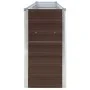 Galvanized steel raised planter in brown, 320x40x77 cm by vidaXL, Pots and planters - Ref: Foro24-47050, Price: 98,58 €, Disc...