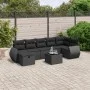 8-piece garden sofa set and black synthetic rattan cushions by , Garden sets - Ref: Foro24-3264131, Price: 542,70 €, Discount: %