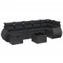 8-piece garden sofa set and black synthetic rattan cushions by , Garden sets - Ref: Foro24-3264131, Price: 542,70 €, Discount: %
