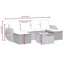 Garden sofa set with beige cushions mix 6 pieces PE rattan by , Garden sets - Ref: Foro24-3264165, Price: 385,13 €, Discount: %
