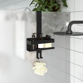 Matte black 304 brushed stainless steel hanging shower shelf by , Shelves - Ref: Foro24-4004902, Price: 26,02 €, Discount: %