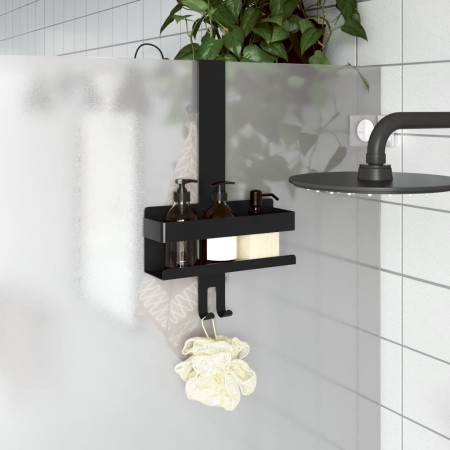 Mattschwarzes hängendes Duschregal aus gebürstetem Edelstahl 304 von , Regale - Ref: Foro24-4004902, Preis: 24,54 €, Rabatt: %