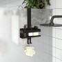 Mattschwarzes hängendes Duschregal aus gebürstetem Edelstahl 304 von , Regale - Ref: Foro24-4004902, Preis: 24,54 €, Rabatt: %