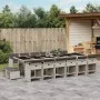 Garden dining set and cushions 17 pieces light gray synthetic rattan by , Garden sets - Ref: Foro24-3211187, Price: 1,00 €, D...
