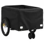 Black iron bicycle trailer 30 kg by , Bicycle trailers - Ref: Foro24-94101, Price: 87,92 €, Discount: %