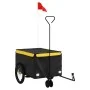 Remolque para bicicleta hierro negro y amarillo 30 kg de , Remolques para bicicletas - Ref: Foro24-94099, Precio: 88,15 €, De...