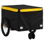 Remolque para bicicleta hierro negro y amarillo 30 kg