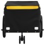 Schwarz-gelber Fahrradanhänger aus Eisen, 30 kg von , Fahrradanhänger - Ref: Foro24-94099, Preis: 89,78 €, Rabatt: %