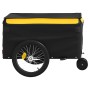 Remolque para bicicleta hierro negro y amarillo 30 kg