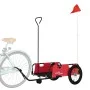 Remolque para bicicletas hierro y tela Oxford rojo de , Remolques para bicicletas - Ref: Foro24-94188, Precio: 82,80 €, Descu...