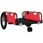 Iron bicycle trailer and red Oxford cloth by , Bicycle trailers - Ref: Foro24-94188, Price: 82,80 €, Discount: %