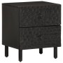 Mesita de noche de madera maciza de mango negra 40x33x46 cm de , Mesitas de noche - Ref: Foro24-356817, Precio: 66,33 €, Desc...