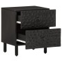 Mesita de noche de madera maciza de mango negra 40x33x46 cm de , Mesitas de noche - Ref: Foro24-356817, Precio: 66,33 €, Desc...