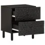Mesita de noche de madera maciza de mango negra 40x33x46 cm de , Mesitas de noche - Ref: Foro24-356817, Precio: 65,56 €, Desc...