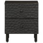 Mesita de noche de madera maciza de mango negra 40x33x46 cm de , Mesitas de noche - Ref: Foro24-356817, Precio: 66,33 €, Desc...