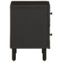 Mesita de noche de madera maciza de mango negra 40x33x46 cm de , Mesitas de noche - Ref: Foro24-356817, Precio: 66,33 €, Desc...