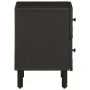 Mesita de noche de madera maciza de mango negra 40x33x46 cm de , Mesitas de noche - Ref: Foro24-356817, Precio: 65,56 €, Desc...