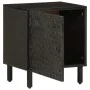 Mesita de noche de madera maciza de mango negra 40x33x46 cm de , Mesitas de noche - Ref: Foro24-356815, Precio: 39,88 €, Desc...