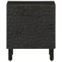 Mesita de noche de madera maciza de mango negra 40x33x46 cm de , Mesitas de noche - Ref: Foro24-356815, Precio: 39,88 €, Desc...