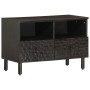 Massiver TV-Schrank aus schwarzem Mangoholz, 70 x 33 x 46 cm von , TV-Möbel - Ref: Foro24-356820, Preis: 63,65 €, Rabatt: %