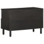Massiver TV-Schrank aus schwarzem Mangoholz, 70 x 33 x 46 cm von , TV-Möbel - Ref: Foro24-356820, Preis: 63,07 €, Rabatt: %