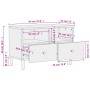 Massiver TV-Schrank aus schwarzem Mangoholz, 70 x 33 x 46 cm von , TV-Möbel - Ref: Foro24-356820, Preis: 63,65 €, Rabatt: %