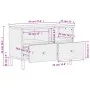 Massiver TV-Schrank aus schwarzem Mangoholz, 70 x 33 x 46 cm von , TV-Möbel - Ref: Foro24-356820, Preis: 63,07 €, Rabatt: %