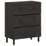 Sideboard aus massivem schwarzem Mangoholz, 60 x 33 x 75 cm von , Sideboards - Ref: Foro24-356822, Preis: 151,96 €, Rabatt: %