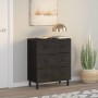 Aparador madera maciza de mango negro 60x33x75 cm de , Aparadores - Ref: Foro24-356822, Precio: 154,36 €