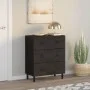 Sideboard aus massivem schwarzem Mangoholz, 60 x 33 x 75 cm von , Sideboards - Ref: Foro24-356822, Preis: 151,96 €, Rabatt: %