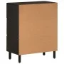 Sideboard aus massivem schwarzem Mangoholz, 60 x 33 x 75 cm von , Sideboards - Ref: Foro24-356822, Preis: 151,96 €, Rabatt: %